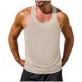 thumbnail image 1 of Dealovy Tank Tops for Men Sleeveless Workout Racerback Shirts Scoop Neck Loose Fitted Running Gym Tees, 1 of 4