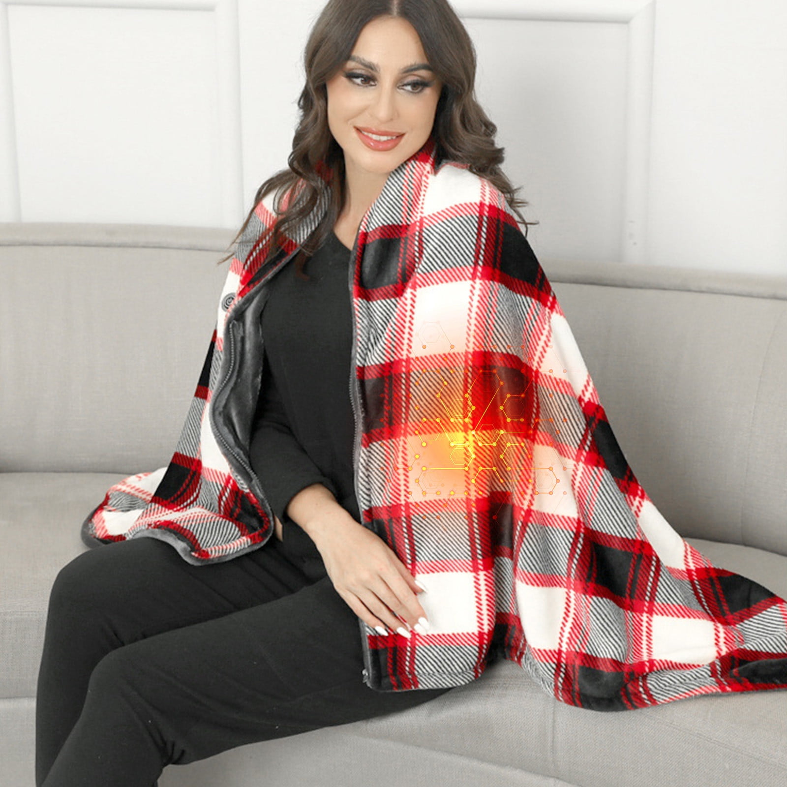 Dealovy USB Electric Blankets,Battery Operated Heated Blanket, 59 X 33.4in Cordless Electric