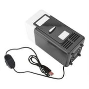 Dealovy USB Mini Refrigerator, Hot and Cold Dual-Use, 4L Portable Car Refrigerator, Black