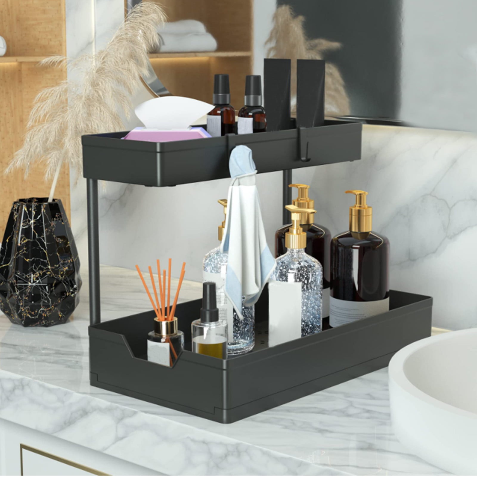 Dealovy Under Sink Shelf, Pull Out Sliding Organizer, Multi