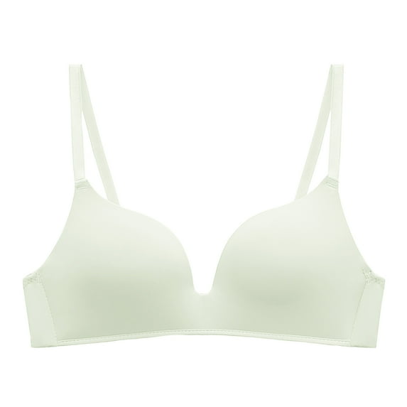 Dealovy Wireless for Women Spaghetti Strap Thin Seamless Underwear Full Coverage Sleepwear Daily Bra