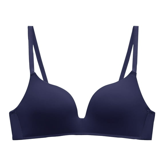 Dealovy Wireless for Women Spaghetti Strap Thin Seamless Underwear Full Coverage Sleepwear Daily Bra