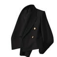 thumbnail image 1 of Dealovy Women Cropped Blazer Long Sleeve Open Front Casual Jackets Trendy Lapel Neck Lightweight Outerwear, 1 of 4