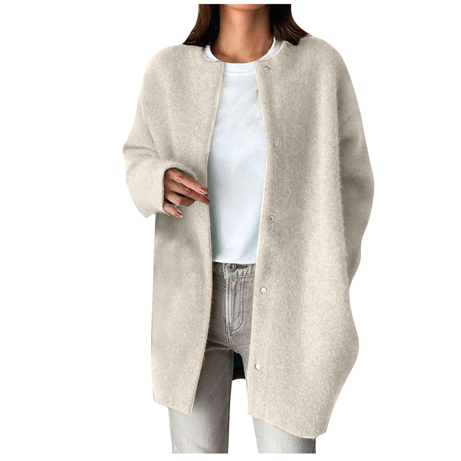 Dealovy Women Long Cardigan Sweaters Button down Long Sleeve Cardigans ...