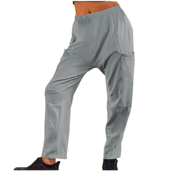 Dealovy Women's Pants Full Length Soft Comfy Breathable Women Casual Loungewear Trousers Regular Fitted