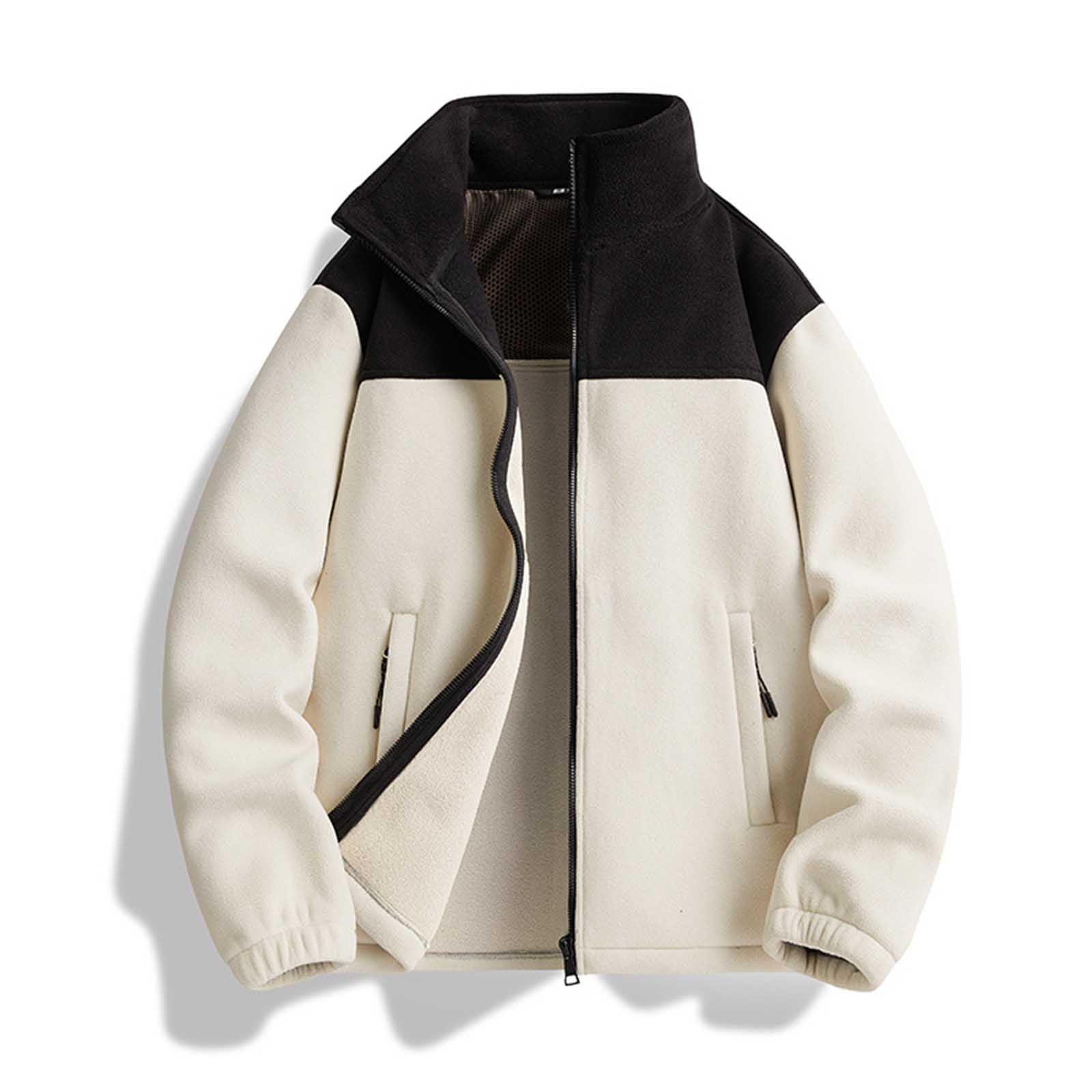 【BAON】Denkoi two-way string fleece pocket zip-up Doublju Women's Full Zip Up Fleece Jacket With Pockets (Plus