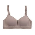 thumbnail image 1 of Dealovy Womens Push up Bras Seamless Full Coverage Wirefree Solid Color Spaghetti Strap Everyday Bra, 1 of 2