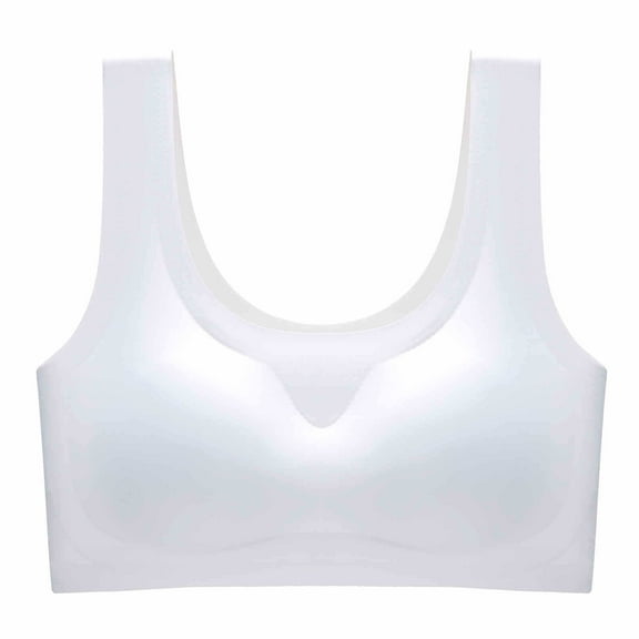 Dealovy Womens Sports Bra High Support Racerback V Neck Athletic Seamless Full Coverage Yoga Bras
