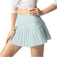 thumbnail image 1 of Dealovy Womens Tennis Skirt 2 in 1 Pleated Golf Skorts High Waist Athletic Sports Workout Shorts with Pockets, 1 of 5