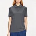 thumbnail image 1 of Dealovy Womens Tops Button Short Sleeve Tennis Active T Shirts Workout Gym Athletic Loose Tops, 1 of 8