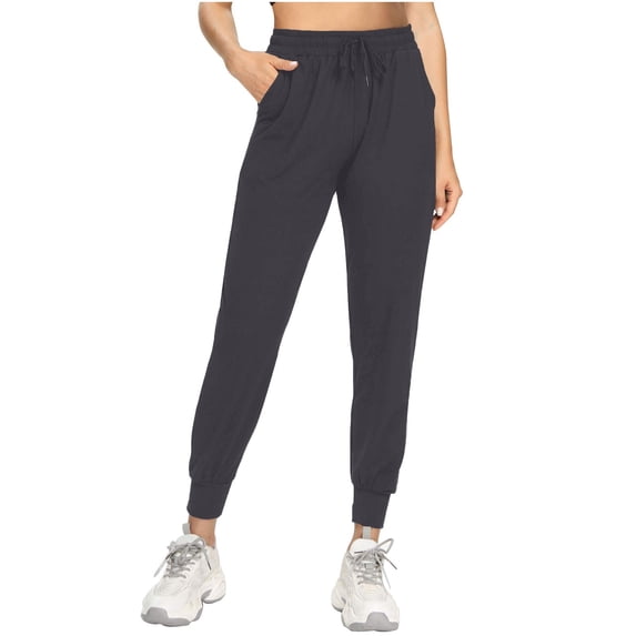 Dealovy Womens Wide Leg Pants Casual Drawstring High Waisted Lounge Summer Flowy Trousers with Pockets