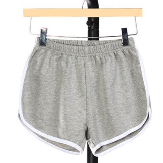 Dealovy Womens Yoga Shorts Mid Waisted Color Block Skinny Casual Summer Sports Workout Gym Active Shorts