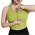 thumbnail image 1 of Dealovy Zip Front Sports Bras for Women High Support Seamless Padded Yoga Bras Gym Workout Crop Tank Tops, 1 of 3