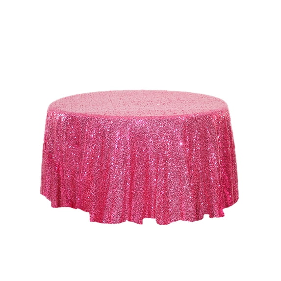 Kuluzego Sequin Tablecloth Wedding Party Cake Dessert Event Christmas Decoration Diameter length 23.6IN