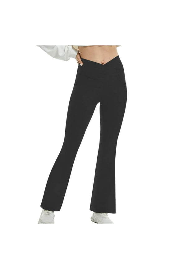 Womens Pants with Pockets Women's Leggings High Waisted Yoga Trousers Workout Exercise Capris for Casual Summer Pants