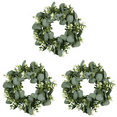 thumbnail image 1 of 13 inch Eucalyptus Artificial Wreath for Front Door, Porch, Window - Green Decor for Home, Farmhouse - Spring, Summer, Fall, All Seasons, 1 of 10