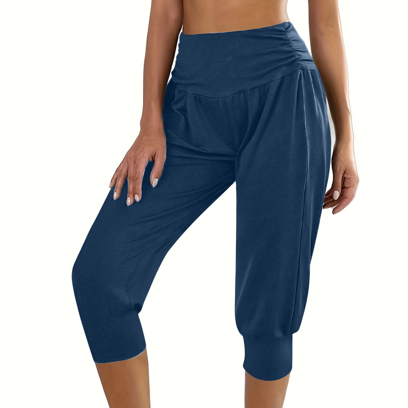 Deals 15 & Under Capri Yoga Pants for Women Loose Fit Knee Length