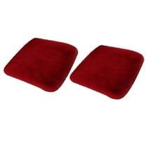 2Pack Car Front Seat Cushion, Soft Warm Faux Rabbit Fur Winter Auto Seat Cover, Fluffy Plush Vehicle Seat Protector Pad with Non-Slip Backing, Car Accessories for Home and Office Chair (Pink)
