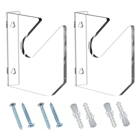 2Pcs Skateboard Hanger Acrylic Horizontal Skateboard Storage Rack Daily Household Storage (Transparent)