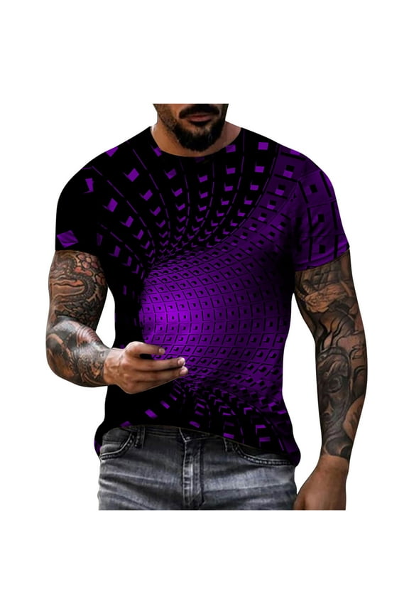 Big and Tall Mens Shirts Short Sleeves T Shirts Men's Unisex Daily T Shirt 3D Print Graphic Prints Animal Print Long Sleeve Tops Casual Bloue