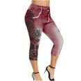 thumbnail image 1 of Deals under 10.00 LYXSSBYX Plus Size Womens Capris Women Plus Size Capris Temperament Printed Sports Leggings with Hip Lifting Yoga Pants, 1 of 4