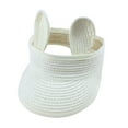 thumbnail image 1 of Deals Ausyst Hats Clearance! Summer Baby Boy Girl Kids Folding Bunny Straw Visor Cap Sun Hat, 1 of 3