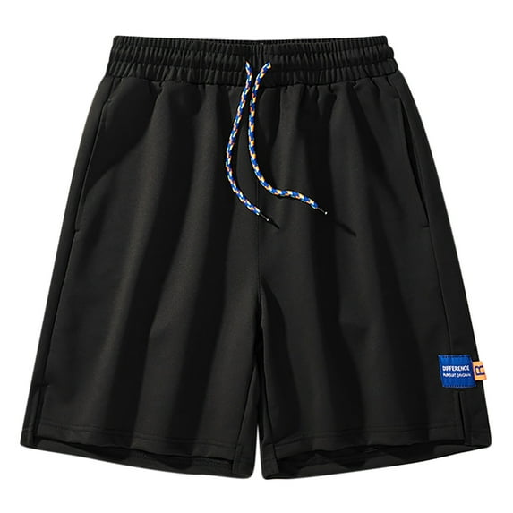 Deals Ausyst Mens Shorts Summer Clearance Men's Loose Straight Beach Medium Comfortable Pants Casual Sports Five Point Pants Workout Shorts Men