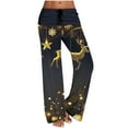 thumbnail image 1 of Buigttklop Christmas Sweatpants for Women 2024 Casual Christmas Printed High Waist Drawstring Baggy Lounge Pants Solid Color Sport Active Jogging Trousers, 1 of 5