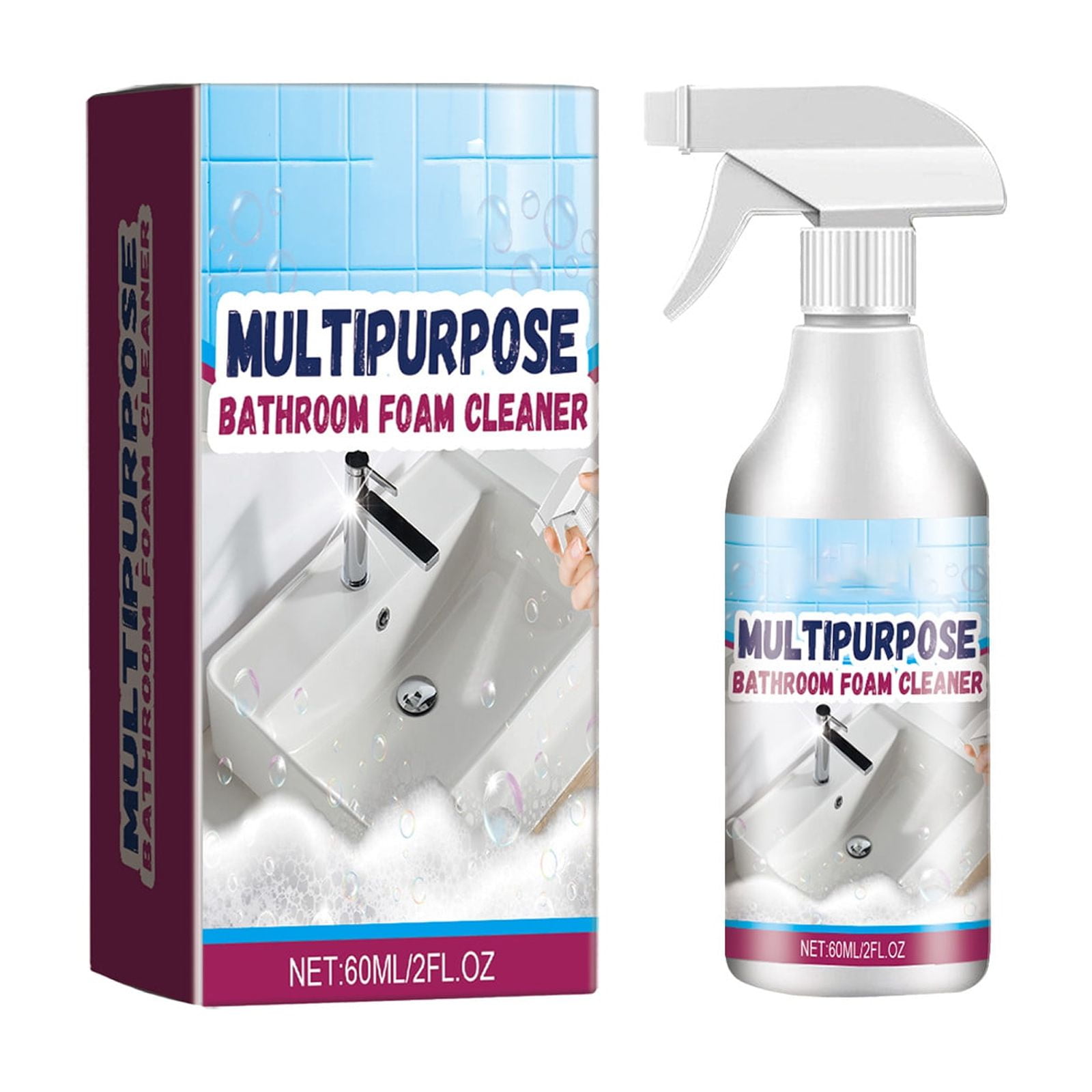 Deals Bathroom Foam Cleaner Bathroom Glass Door Bathtub Tile Stain