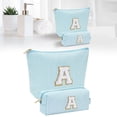 thumbnail image 1 of Bradem Makeup Bag Set Initials Cosmetic Bag Birthday for 10 11 12 13 14 15 16 17 18 Years Old Girl Teen Girls Trendy Stuff Personalized Toiletry Bag Travel, Letter Cosmetic Bag Light Green, 1 of 9