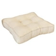 thumbnail image 1 of Chair Cushions for Dining Chairs, Tufted Memory Foam Kitchen Seat Cushions, Non-Slip Chair Pads with Ties, 16.5” x 16.5” x 3.5”, Beige, Set of 1, 1 of 1