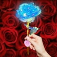 thumbnail image 1 of Deals Clearance Under 5 Light Up Rose,24K Colorful Rose Artificial Flowers, Valentines Day Gifts for Her, Luminous Rose with LED Light for Valentine's Day, Anniversary, Womens Day,, 1 of 5