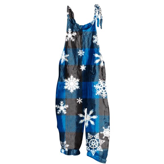 Jumpsuits for Women Women Ladies Printed Summer Sleeveless Backless Loose Long Playsuits Rompers Jumpsuit