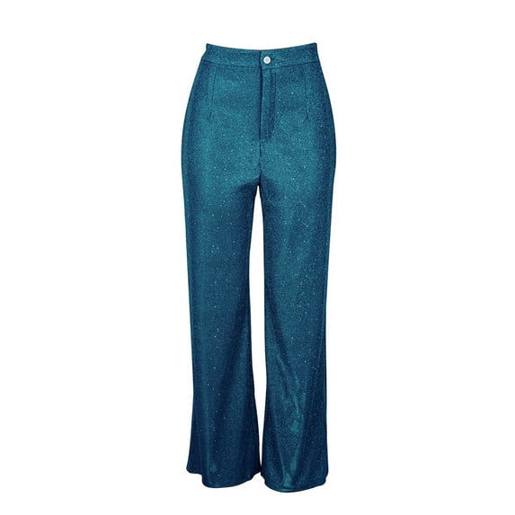 Deals Clearance under 10.00 Wide Leg Sweatpants Women Casual High Waist Straight Leg Women's Wide Leg Pants Loose Draping Pants Sequins Party Clothes