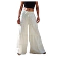 thumbnail image 1 of Deals Clearance under 10.00 Wide Leg Sweatpants Women Women's Solid Color High-waist Loose Women's Wide Leg Pants, 1 of 6