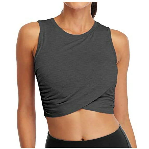 Lindreshi Cropped Tank Tops for women Workout Tops for Women Cropped Tank Tops Dance Tops Sport Yoga Shirts