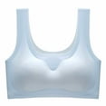 thumbnail image 1 of Deals Clearance under 5.00 Lindreshi Womens Plus Size Clearance 5.00 Women's Mind Sleep Underwear Plus Big-Size Comfort Sports Vest Bra Without Steel, 1 of 9