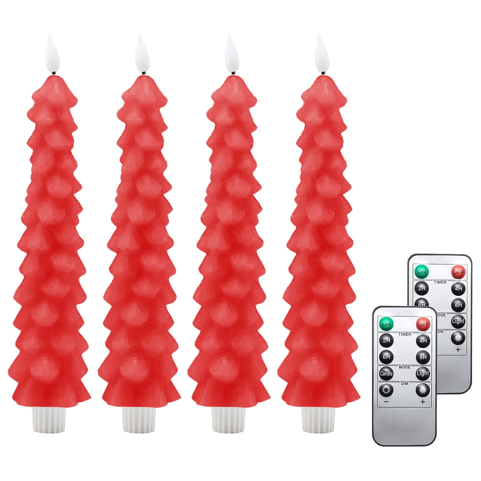 Deals Cobowsici LED Flameless Taper Candles Battery Operated with