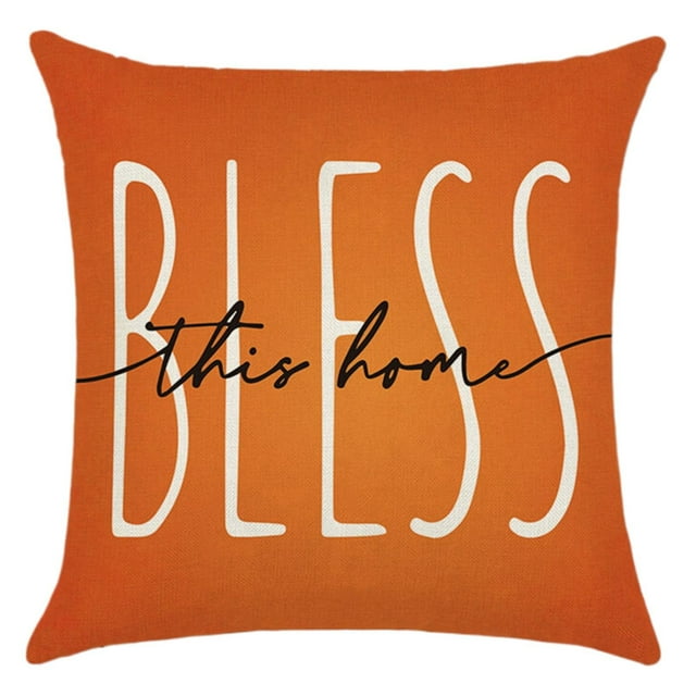 Deals Cobowsici Pillow Covers for Fall Decor Stripes Pumpkin And Maple