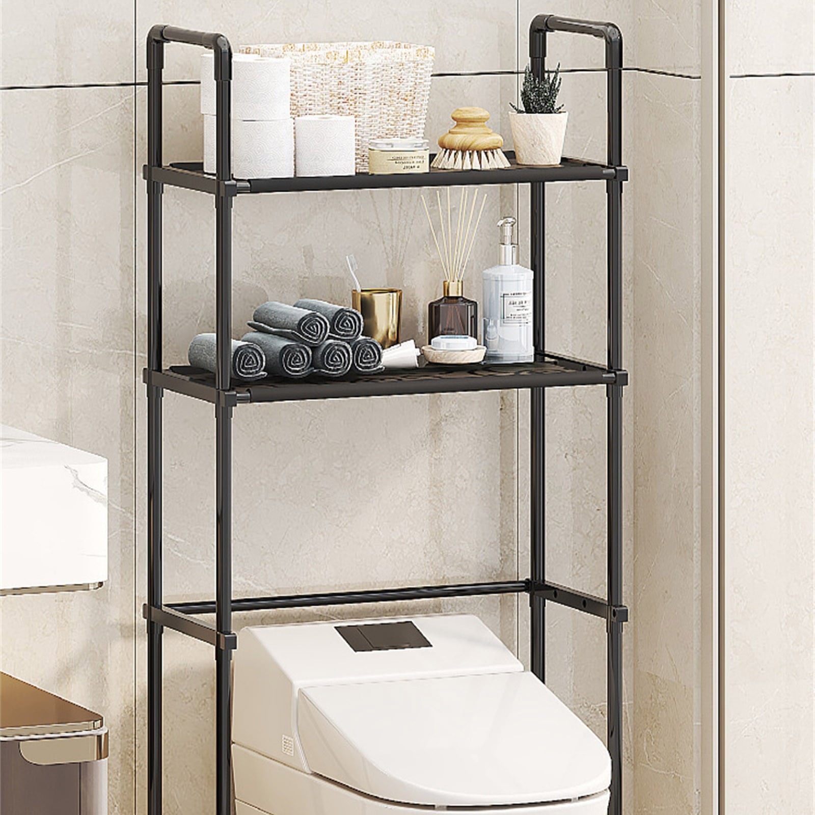 Deals Curicnerb 3-Shelf Over Toilet Bathroom Storage Organizer, Cabinet ...
