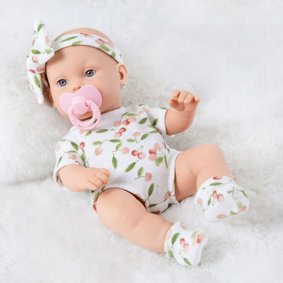 Danhjin Baby Doll, Realistic Doll with Adjustable Limbs and Changeable Outfits, Cute Expression Detailed Designs Washable and Durable Role Play Toy