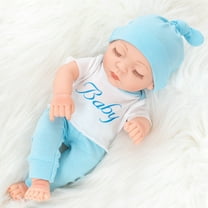 Danhjin Baby Doll, Soft Rubber Baby Girls Dolls with Vinyl Material Toys for Toddlers, Gifts for Pretend Play and Early Education