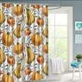 thumbnail image 1 of Danhjin Fall Shower Curtain Pumpkin Themed Waterproof Polyester Bathroom Decor with Grommets for Fall Thanksgiving Halloween Home Decor 35.43x70.87in, 1 of 6