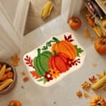 thumbnail image 1 of Danhjin Halloween Fall Rug Antislip Kitchen Mat, Pumpkin Maple Leaf Absorbent Door Mat for Fall Thanksgiving Decor, Entryway, Porch, Living Room, Indoor Outdoor Use 15.75x23.62in, 1 of 6