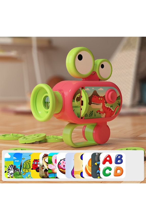 Kids Projector Night Light Toddler Toys Christmas Gifts Childrens Early Childhood Education Luminous Projector with Puzzle for Learning Play Bedroom Nursery Holiday Gift for Kids