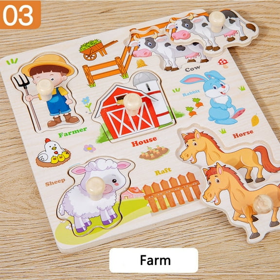 Deals! Danhjin Puzzles, Toddler Puzzles Educational Toys, Wooden Number Letter Puzzle for Early Learning and Baby Education, Kids Educational Toys for Sensory Play and Development, Christmas Gifts