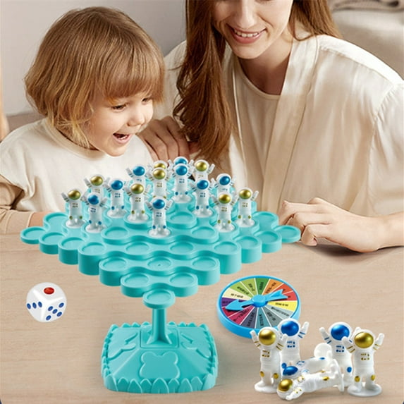 Danhjin Toddler Toys Baby Kids Toys Christmas Gifts Toys for Ages 8-13 Astronaut Kids Puzzle Table Games Stacking Parent-child Interactive Learning Game for Outer Space Birthday Gift