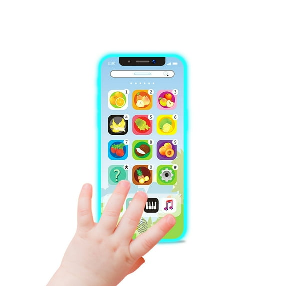 Deals! Danhjin Toddler Toys, Smart Phone Toy Play Cell Phone with Rechargeable Battery and LED Lights, Educational Machines for Baby Kids Birthday Gifts, Christmas Gifts for Early Learning