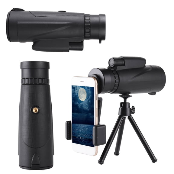 12x50 HD Monocular Telescope with BAK4 Prism & FMC Lens, Lightweight with Smartphone Adapter - For Bird Watching, Hunting, Hiking, Traveling