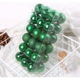 thumbnail image 1 of 36ct Christmas Balls Tree Ornaments, Shatterproof Halloween Tree Decorations Set with Reusable Hand-held Gift Package for Holiday Halloween, Xmas Tree Decor (4cm, 1.57")(Green), 1 of 3